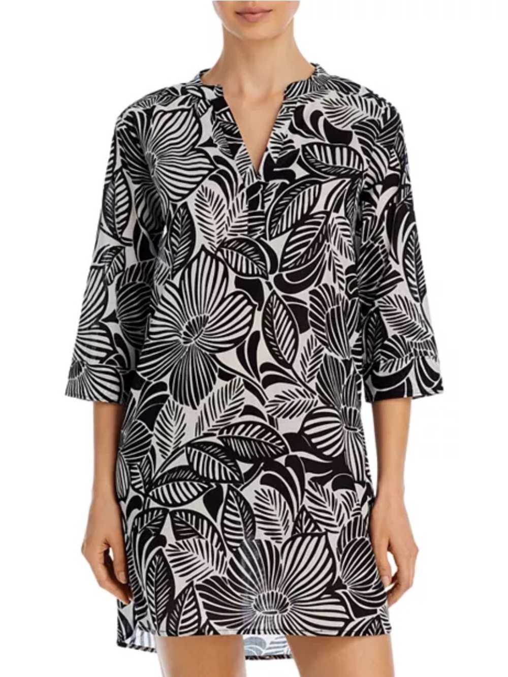 NWT Echo Floral Tunic Swim Cover Up Size S